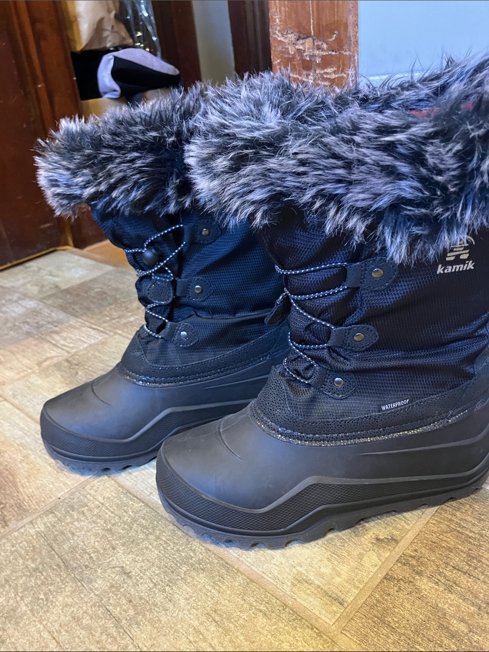 Kamik Big Kids' Powdery 3 Winter Boots - Black